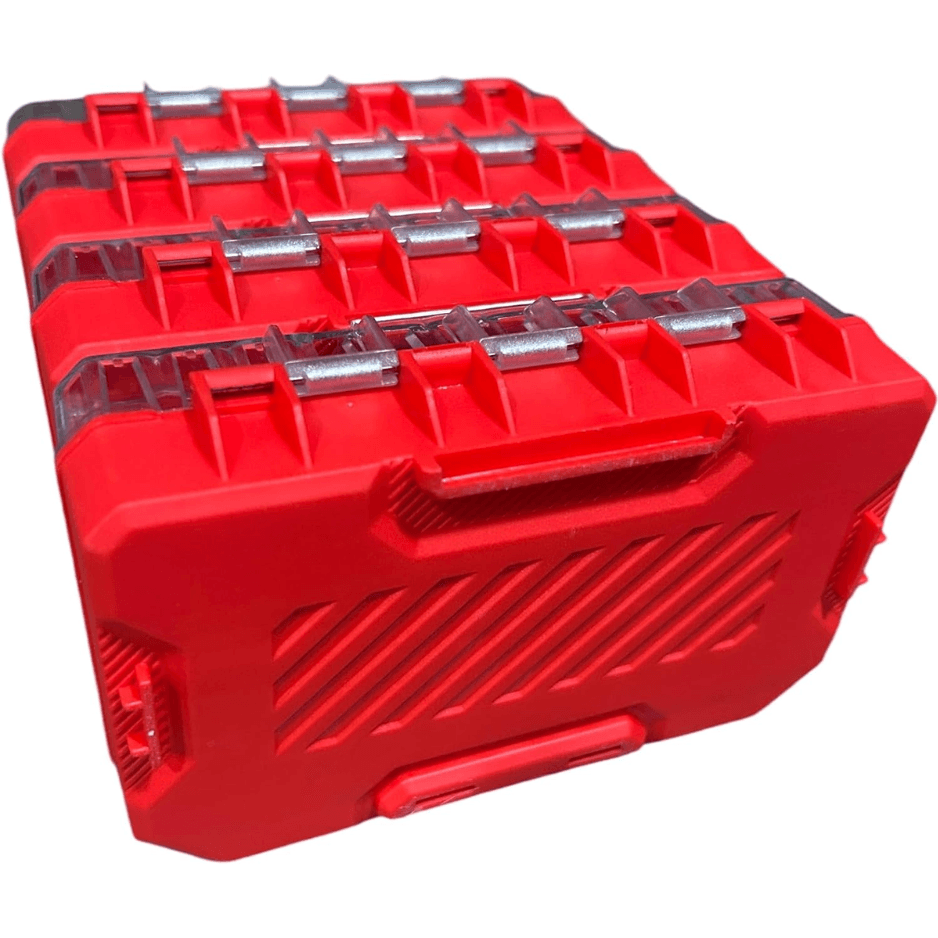 Stackable Plastic Storage Cases (4-Pack) — Versastack Compatible 5