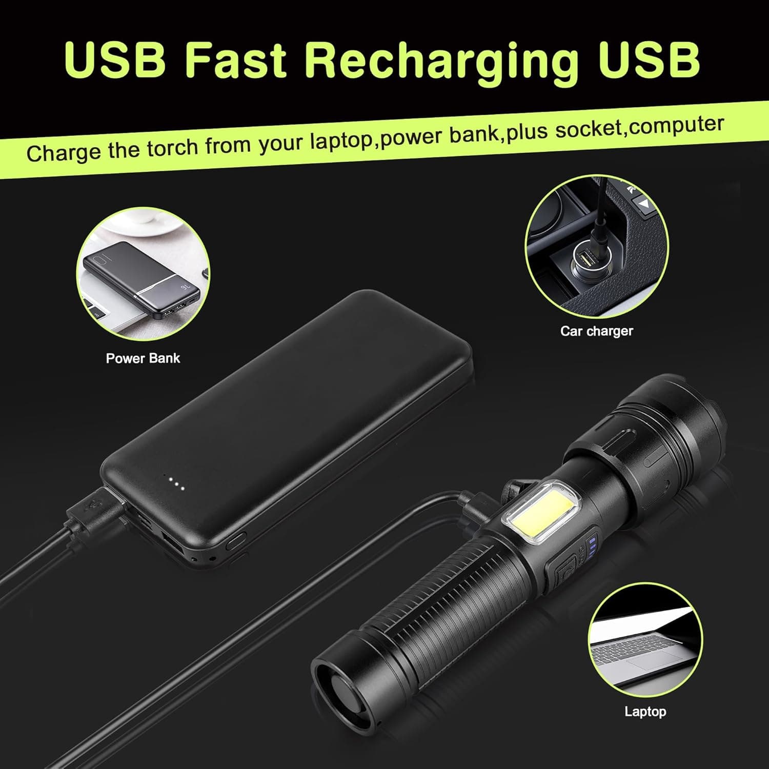 LED Rechargeable Flashlight 5